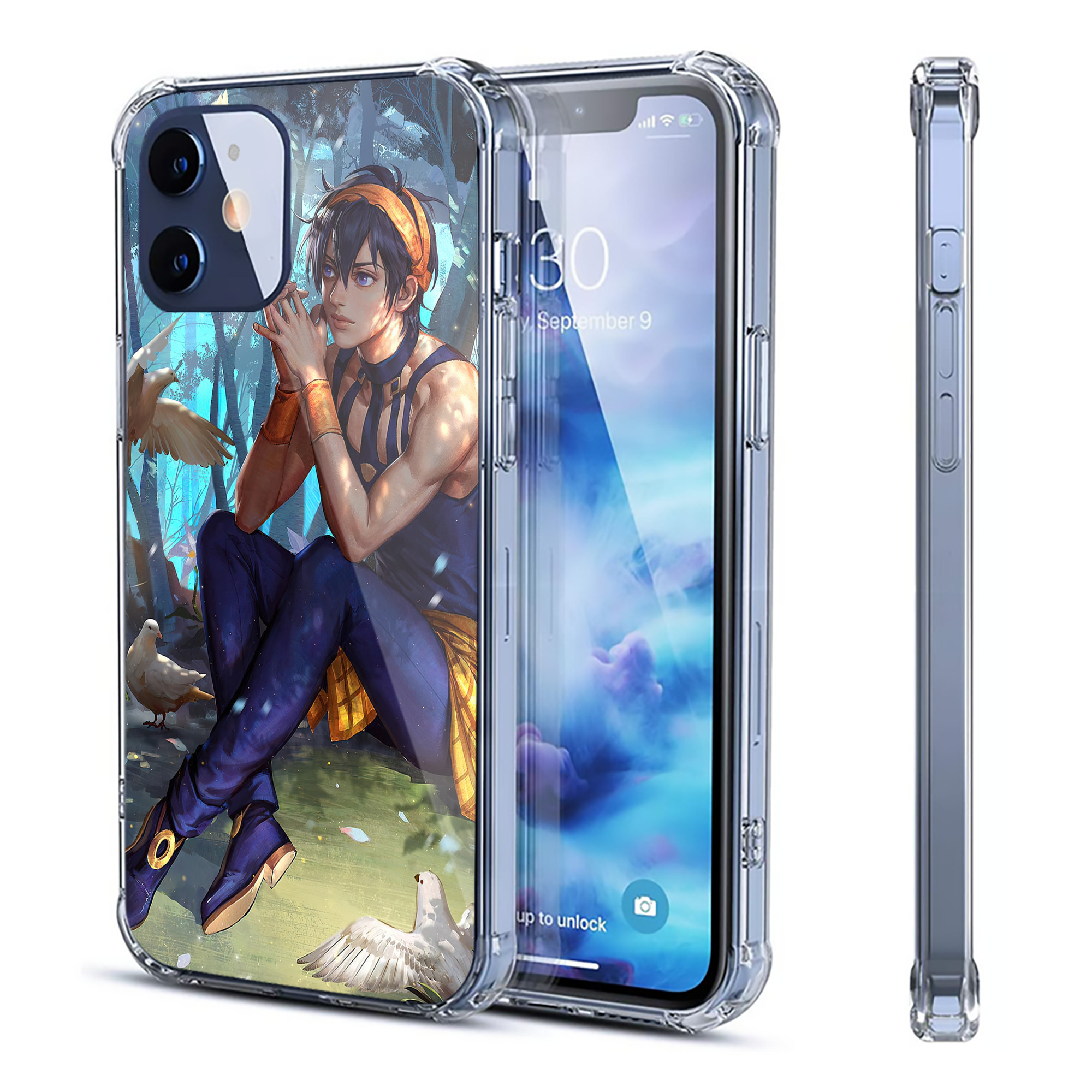 （画像用） ジョジョの奇妙な冒険 JoJo's Bizarre Adventure 【iPhone 12シリーズ対応】透明スマホケース（クリアソフトケース）
